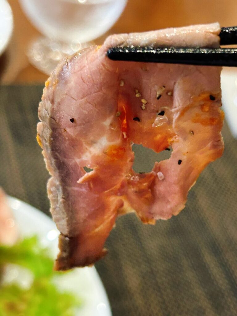 レストラン ラ レゾン コース料理 オードブル ローストビーフ