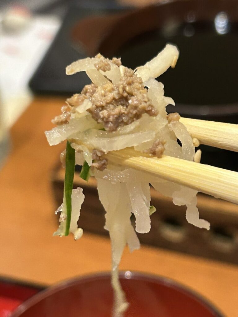 鶴我 会津本店 祝膳・小鉢三種