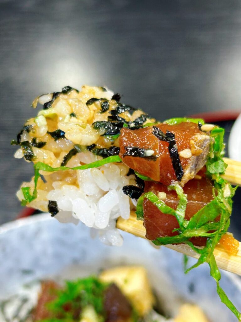 會津なから家 海鮮漬け丼 日替わり定食 本日の定食