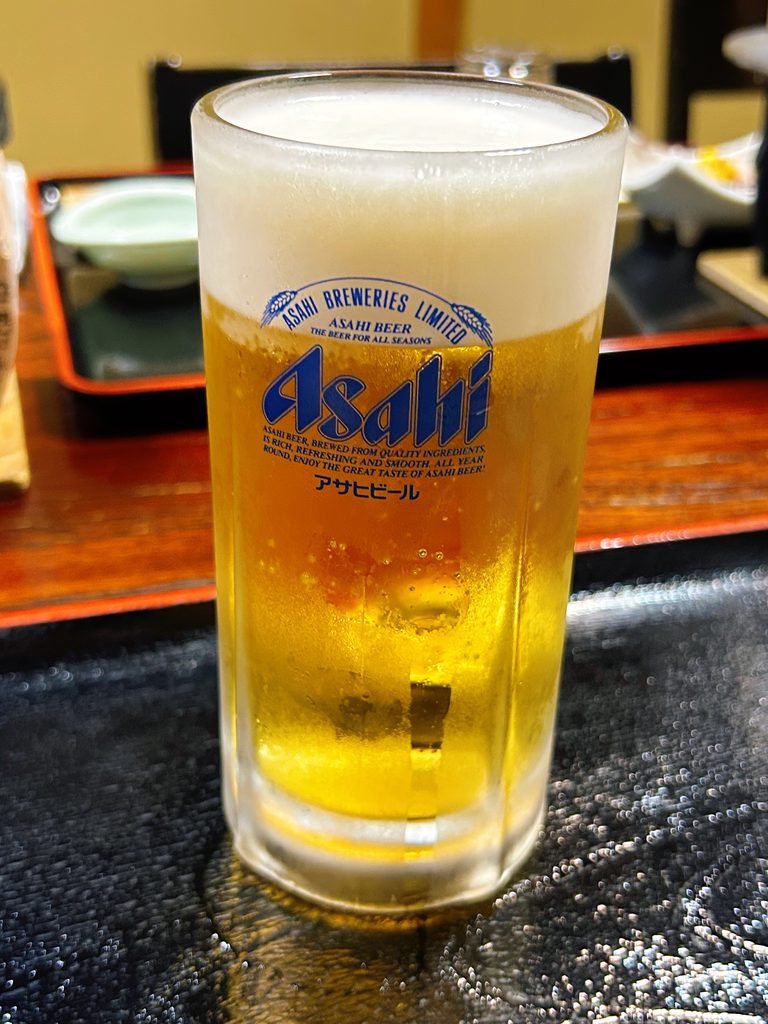 亭車場 生ビール アサヒビール